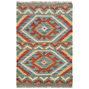 Hand Woven Wool Kelim 2' 0 x 2' 11" - No. AL83162