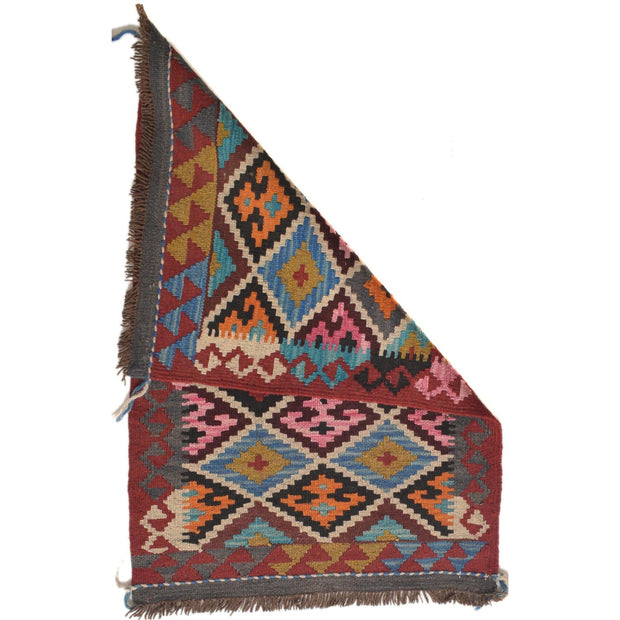 Hand Woven Wool Kelim 1' 11 x 2' 11" - No. AL48739