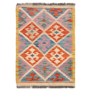 Handmade Afghan Vegetable Kilim 1' 11 x 2' 9" - No. AL72987