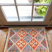 Handmade Afghan Vegetable Kilim 1' 11 x 2' 9" - No. AL72987