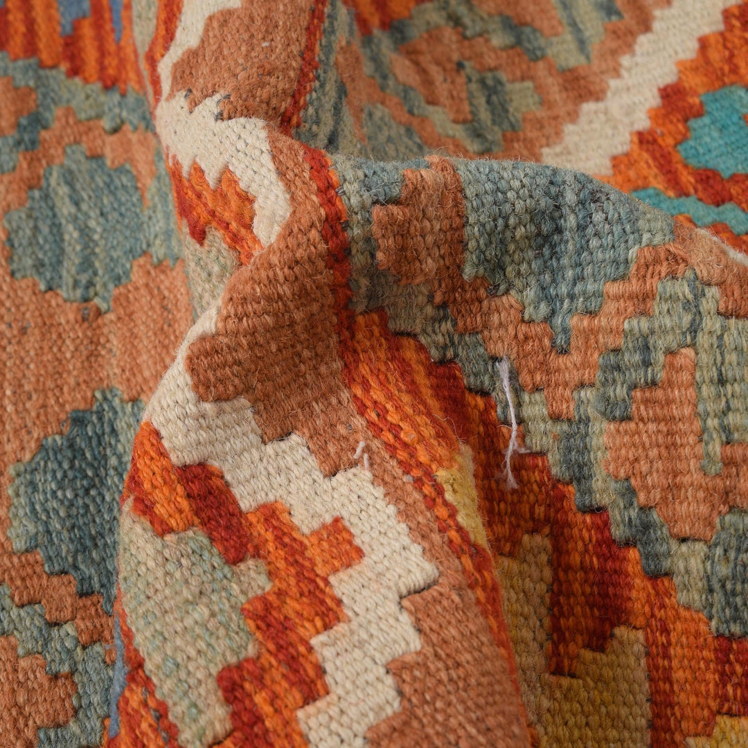 Hand Made Afghan Kilim Runner 1' 8" x 4' 5" - No. AL13851