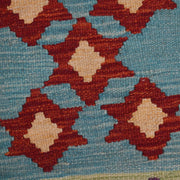 Colorful Flat-Weave Wool Kilim Runner 1' 8" x 4' 8" - No. AL18764