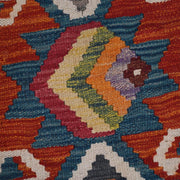 Colorful Flat-Weave Wool Kilim Runner 1' 8" x 4' 10" - No. AL24015