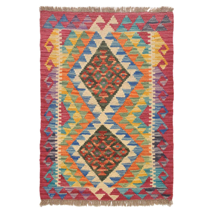 Handmade Vegetable Kilim 2' 0 x 2' 9" - No. AL96144