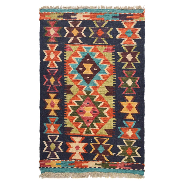Handmade Vegetable Kilim 1' 11 x 2' 11" - No. AL81954