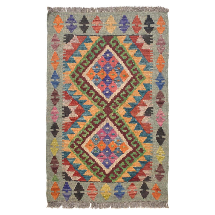 Small Size Chobi Kilim 1' 10 x 2' 9" - No. AL42250