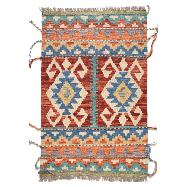 Handmade Afghan Vegetable Kilim 2' 0 x 2' 9" - No. AL59838