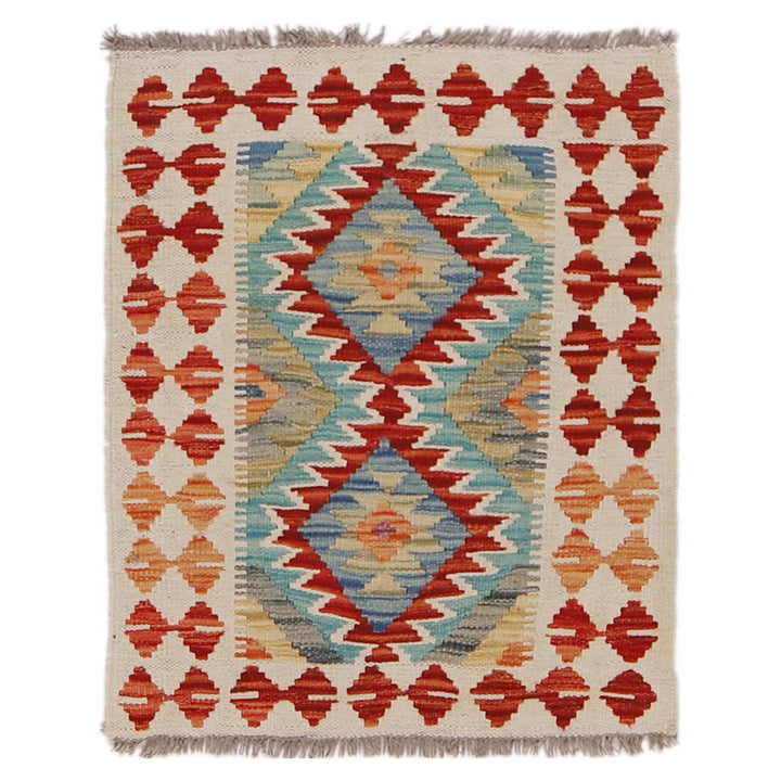 Handmade Afghan Vegetable Kilim 2' 0" x 2' 6" - No. AL65859