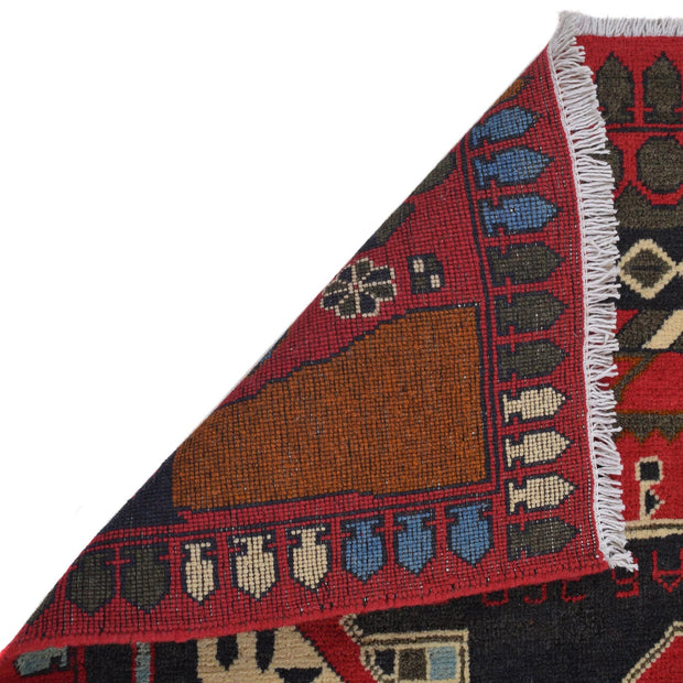 Authentic Afghan War Area Rug 2' 7" x 4' 2" - No. AL25252