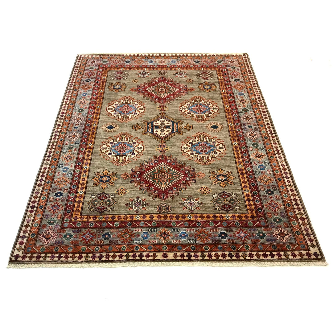 Luxury Fine Kazak Carpet 5' 9" x 7' 5" - No. AL42856