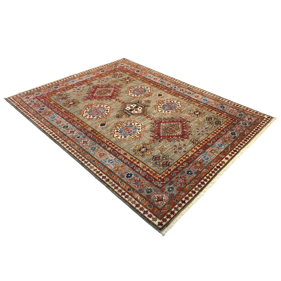 Luxury Fine Kazak Carpet 5' 9" x 7' 5" - No. AL42856