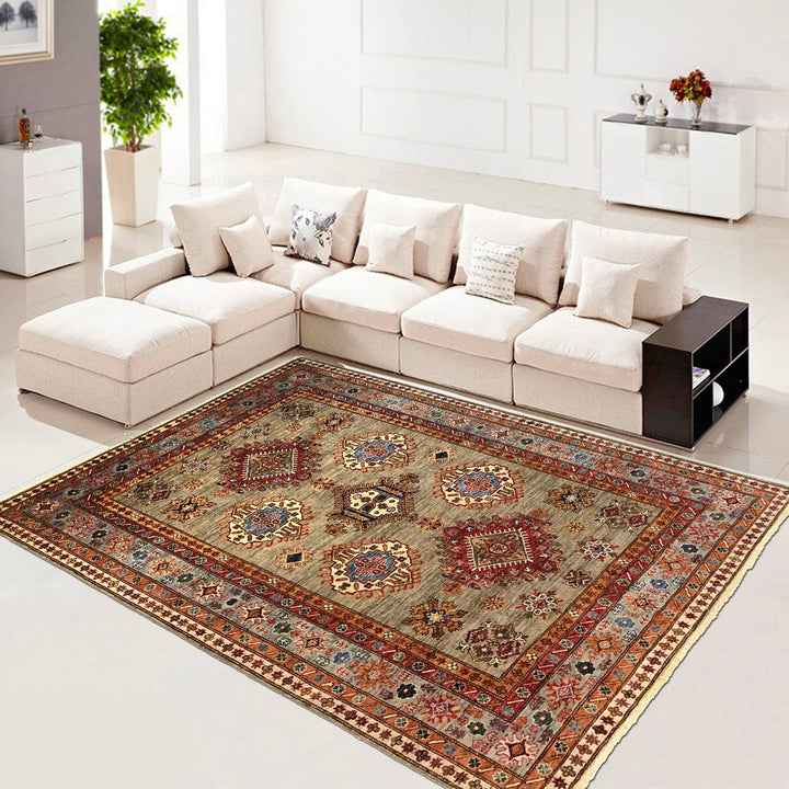 Luxury Fine Kazak Carpet 5' 9" x 7' 5" - No. AL42856