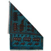Blue Color War Rug 2' 0" x 2' 10" - No. AL10192