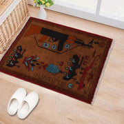 Brown Color War Rug 2' 0" x 2' 11" - No. AL16710