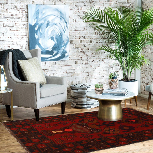 Baluch Small Size Rug 2' 11" x 4' 8" - No. AL24165