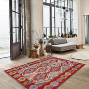 Hand Made Afghan Kilim 3' 6" x 4' 11" - No. AL94296