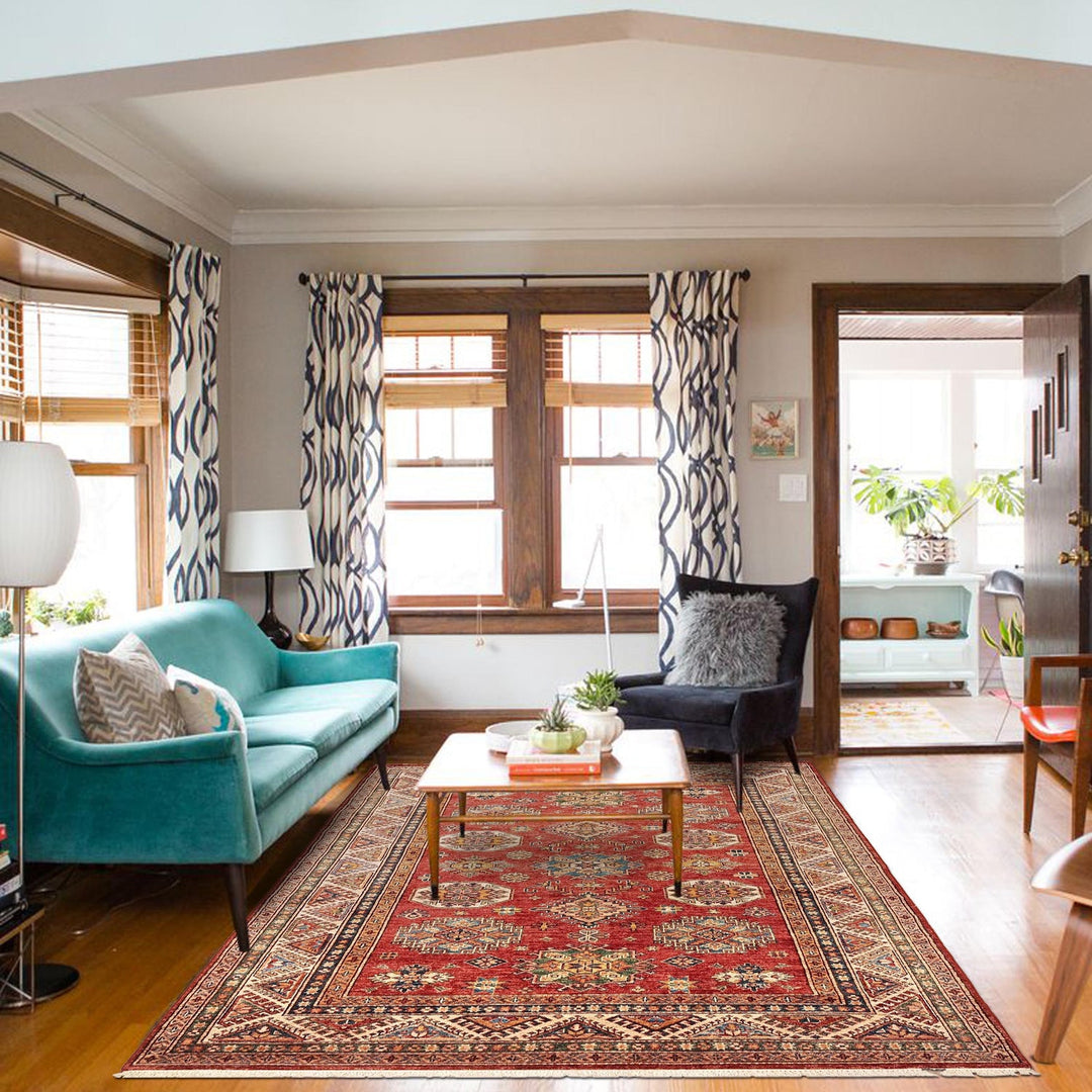 High-Quality Kazak Area Rug 5' 9" x 7' 9" - No. AL76577