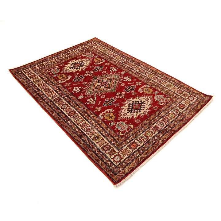 Supreme Kazak Carpet 4' 1" x 5' 7" - No. AL70097