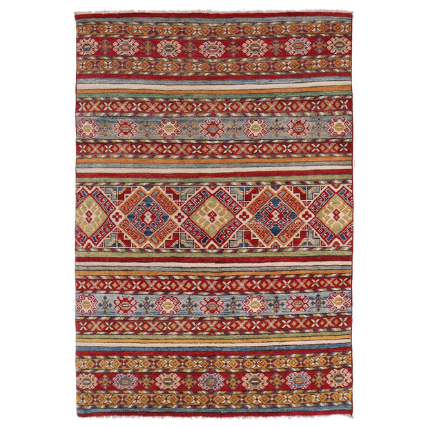 Hand Knotted Khurjeen Oriental Rug 3' 11" x 5' 9" - No. AL71601
