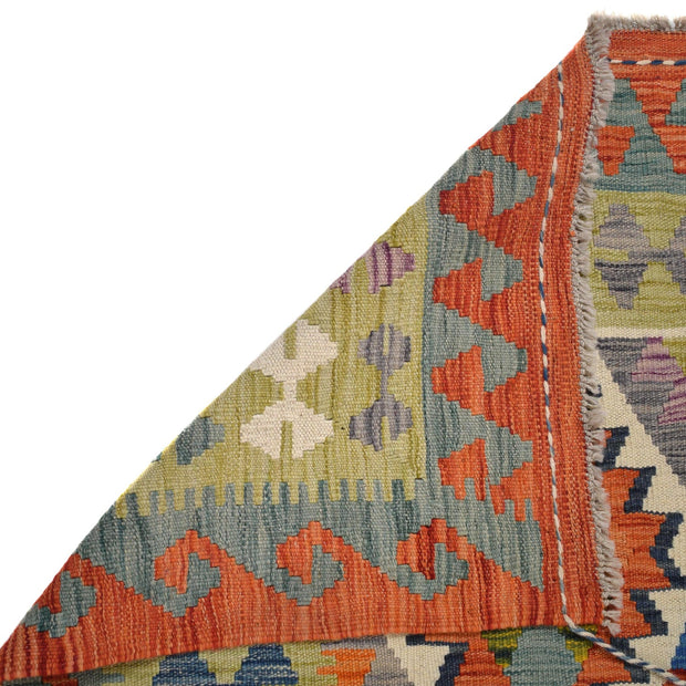 Hand Knotted Afghan Style Kilim 5' 6" x 7' 10" - No. AL42610