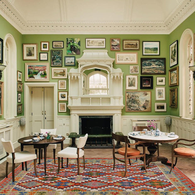 Hand Knotted Afghan Style Kilim 5' 6" x 7' 10" - No. AL42610