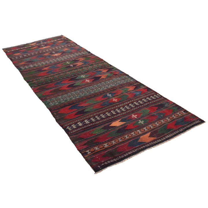 Hand Knotted Sufra Kilem Runner 3' 8" x 10' 0" - No. AL46694