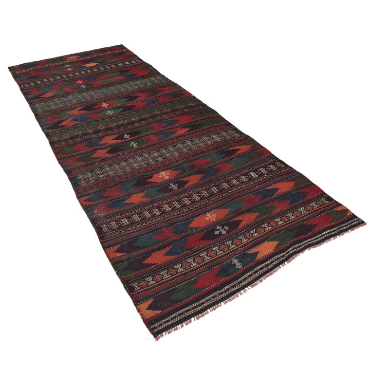 Hand Knotted Sufra Kilem Runner 3' 8" x 10' 0" - No. AL46694