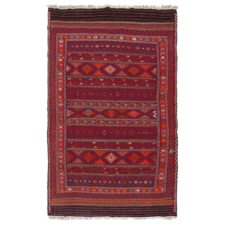 Afghan Laghari Kilim 4' 4" x 7' 3" - No. AL76056