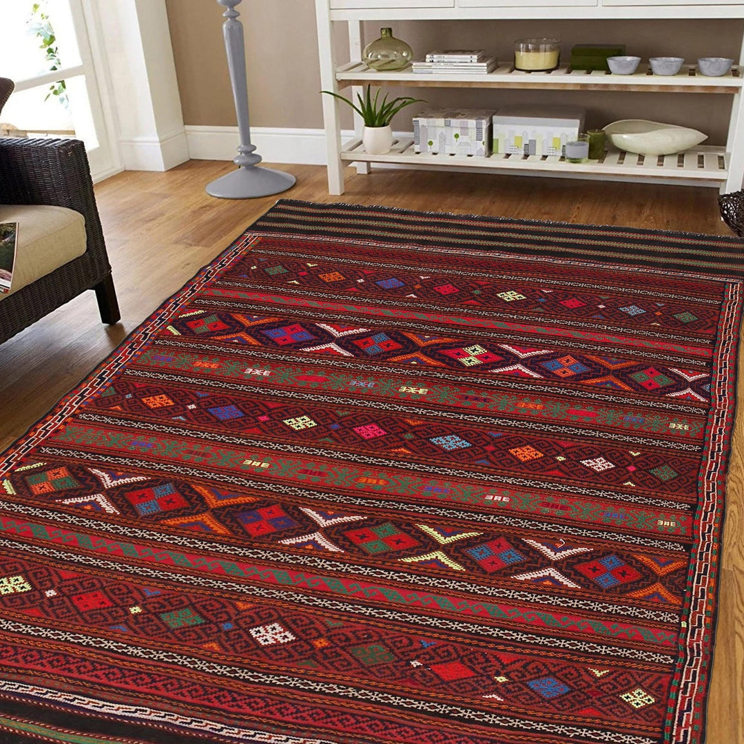 Afghan Laghari Kilim 4' 10" x 7' 1" - No. AL13847