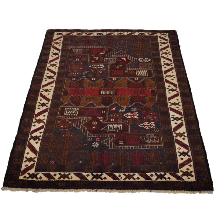Baluch Small Size Rug 3' 0" x 4' 6" - No. AL95329