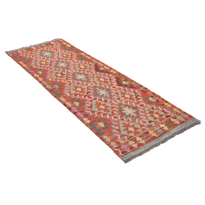Hand Knotted Flatweave Kilim Runner 2' 3" x 6' 5" - No. AL27711