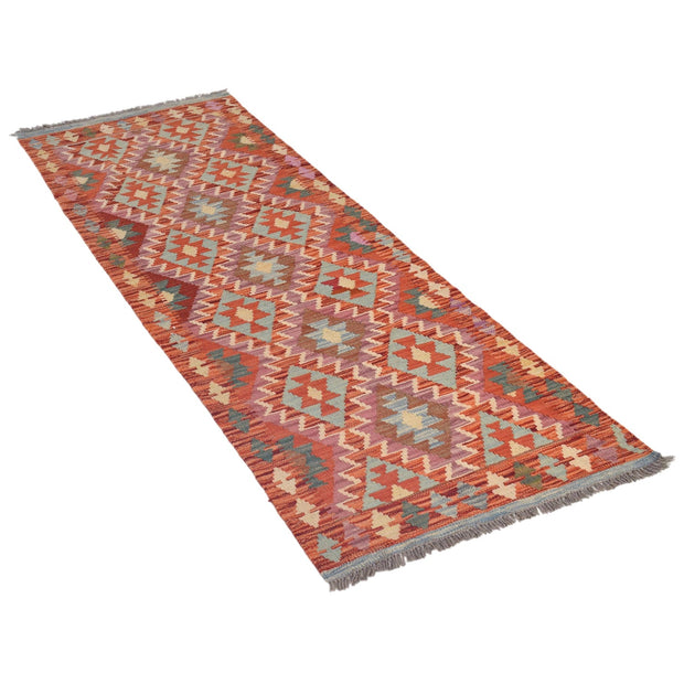 Hand Knotted Flatweave Kilim Runner 2' 3" x 6' 5" - No. AL27711