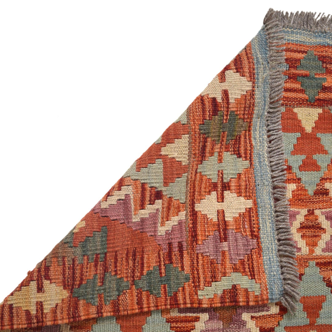 Hand Knotted Flatweave Kilim Runner 2' 3" x 6' 5" - No. AL27711