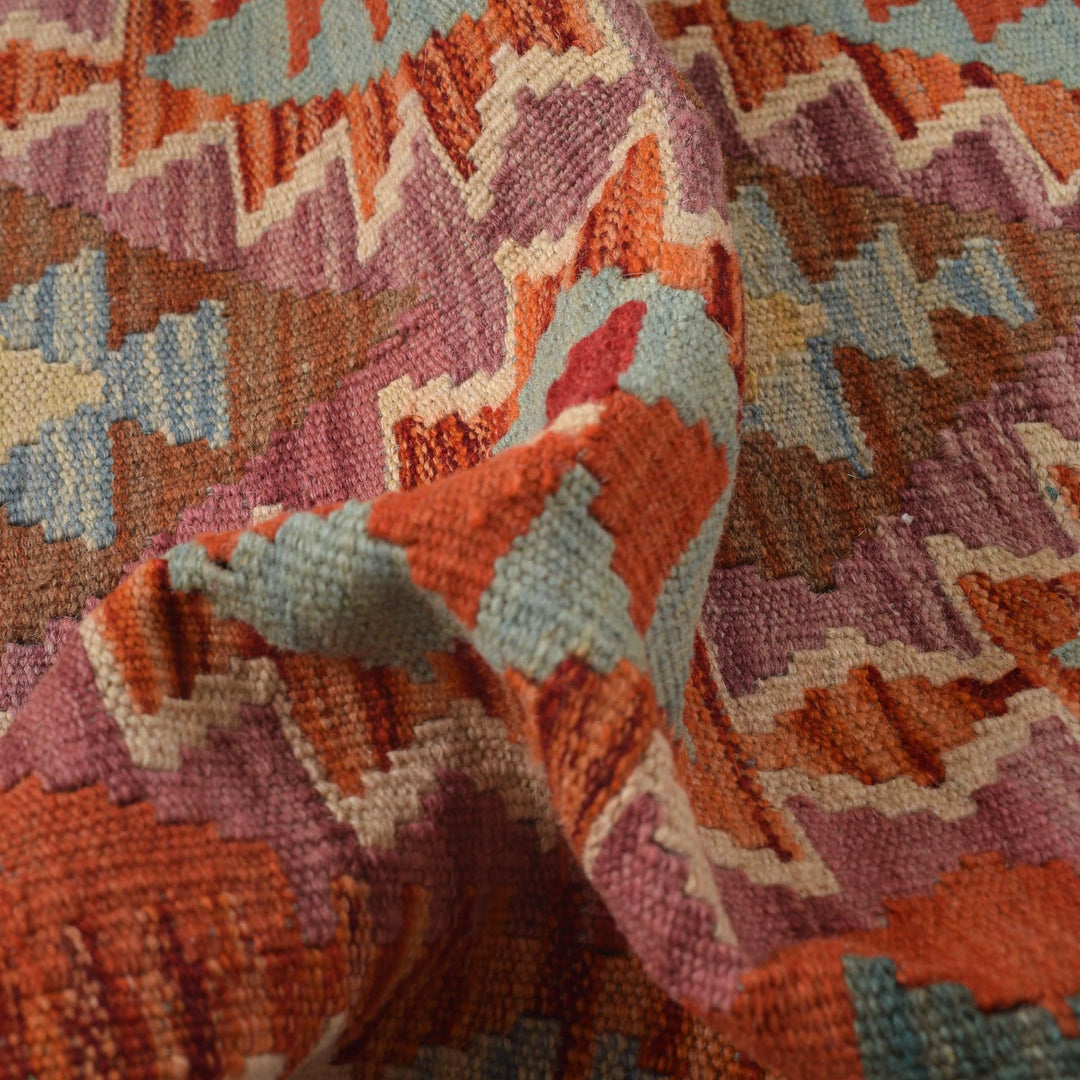 Hand Knotted Flatweave Kilim Runner 2' 3" x 6' 5" - No. AL27711