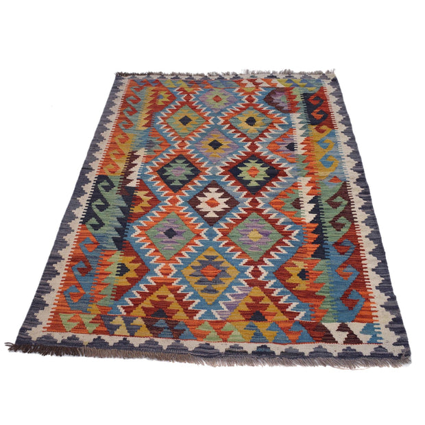 Hand Made Afghan Kilim 3' 6" x 4' 11" - No. AL79284