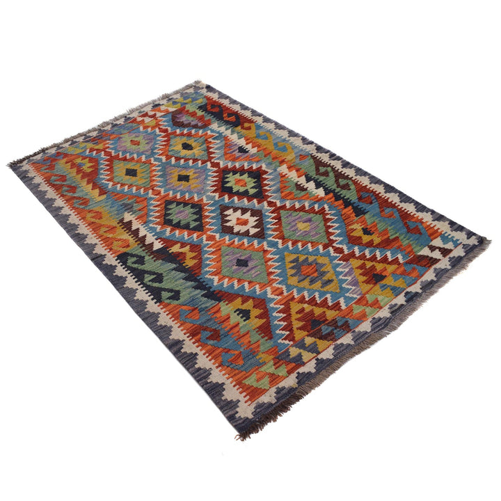 Hand Made Afghan Kilim 3' 6" x 4' 11" - No. AL79284