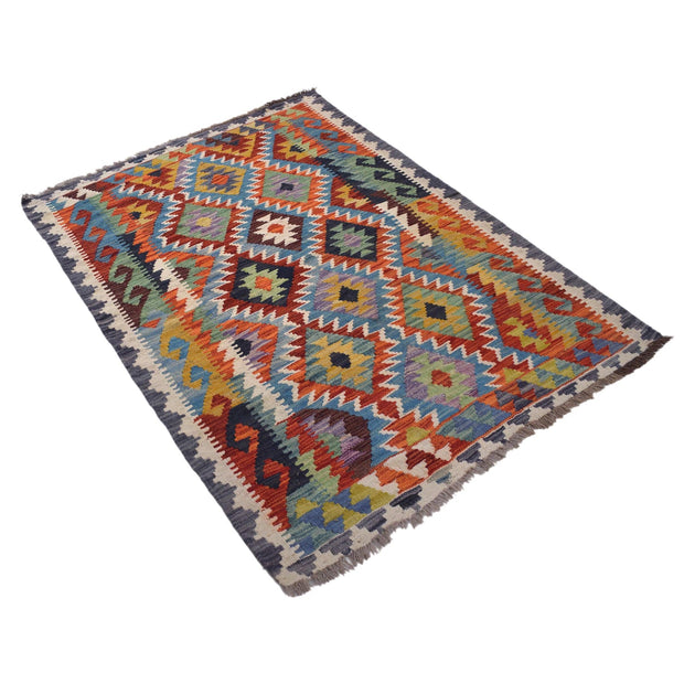 Hand Made Afghan Kilim 3' 6" x 4' 11" - No. AL79284