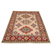 Handmade Kazak Area Rug 4' 0" x 5' 9" - No. AL91843