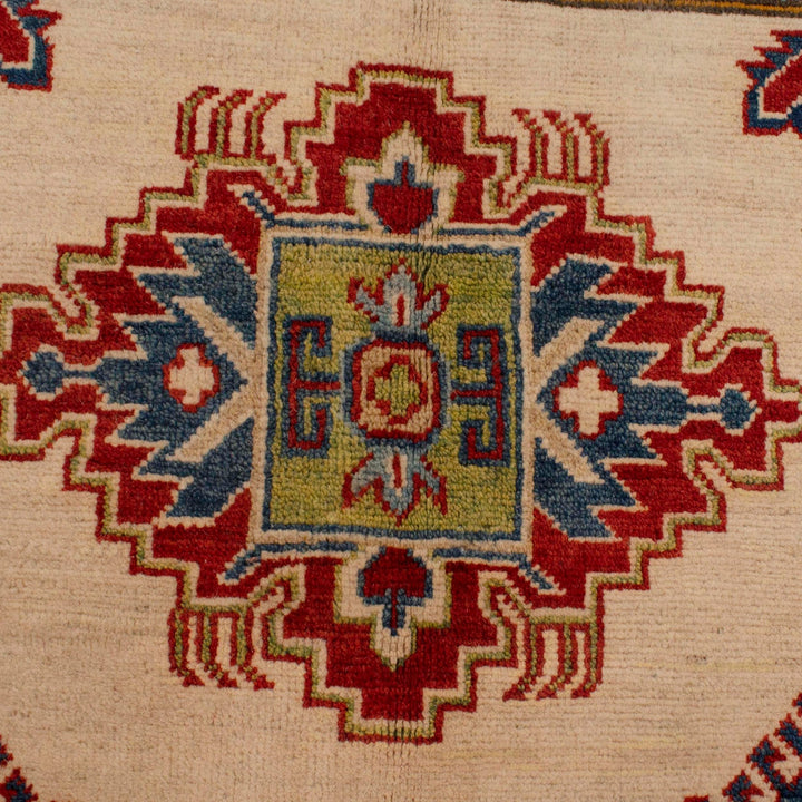 Handmade Kazak Area Rug 4' 0" x 5' 9" - No. AL91843