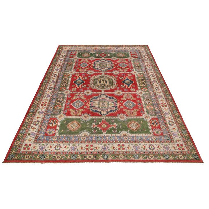 Hand knotted Kazak Carpet 8' 11" x 11' 11" - No. AL45472