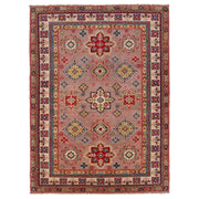 Handmade Kazak Area Rug 4' 0" x 5' 11" - No. AL13838