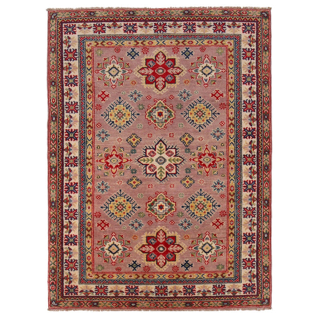 Handmade Kazak Area Rug 4' 0" x 5' 11" - No. AL13838