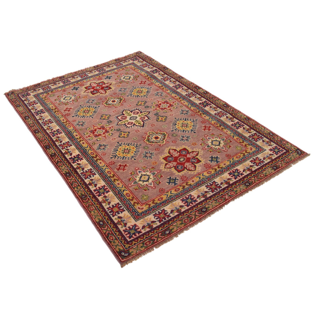 Handmade Kazak Area Rug 4' 0" x 5' 11" - No. AL13838