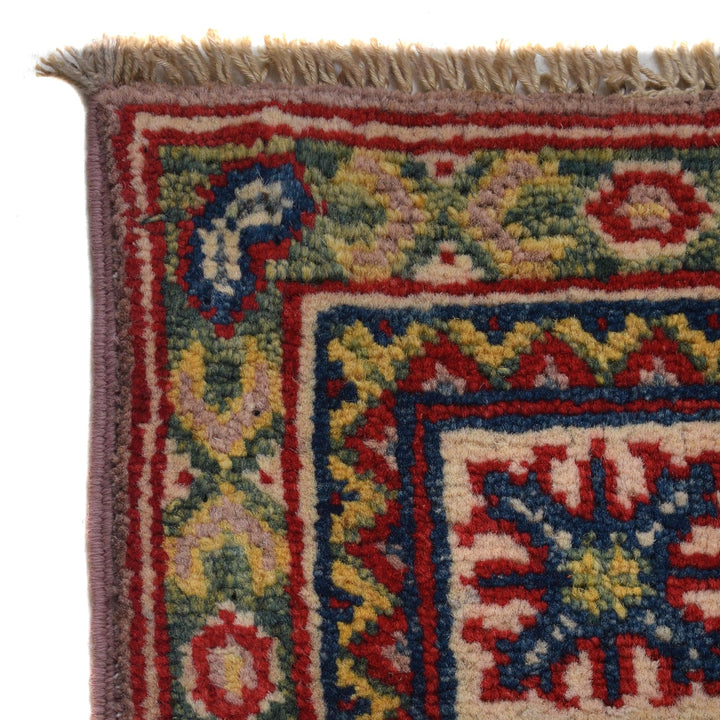 Handmade Kazak Area Rug 4' 0" x 5' 11" - No. AL13838