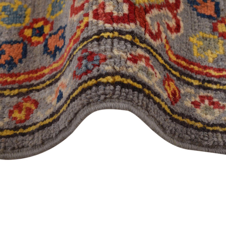 Handmade Kazak Area Rug 4' 0" x 5' 11" - No. AL10886