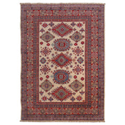 Hand knotted Kazak Carpet 4' 10" x 6' 5" - No. AL57841