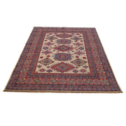 Hand knotted Kazak Carpet 4' 10" x 6' 5" - No. AL57841