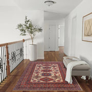 Hand knotted Kazak Carpet 4' 10" x 6' 5" - No. AL57841