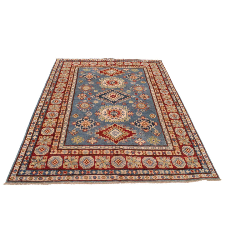 Blue Color Kazak Rug 5' 1" x 6' 7" - No. AL68849
