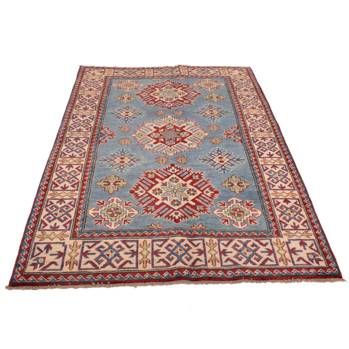 Handmade Kazak Area Rug 4' 6" x 6' 5" - No. AL99247